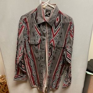 Cowboy button down shirt